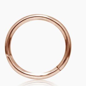 Maria Tash Rose Gold Plain Hoop Earring Clicker 11mm